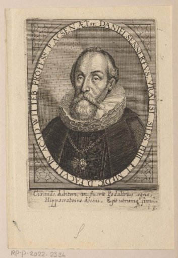 Portrait of Daniel Sennert at the age of 55