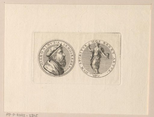 Obverse and reverse of a medal with the portrait of Hieronymus Tuyll van Serooskerken.