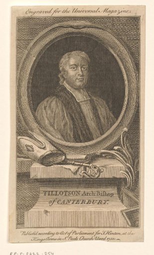 Portrait of John Tillotson, Archbishop of Canterbury
