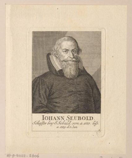 Portrait of Johann Seubold