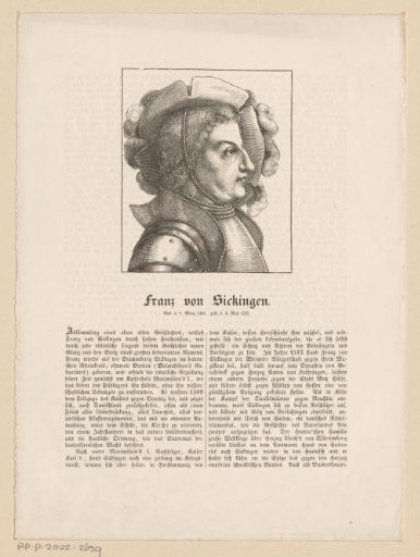 Portrait of Franz von Sickingen