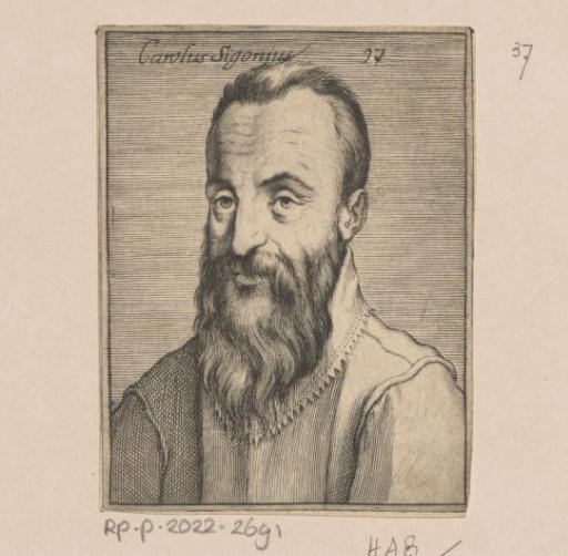 Portrait of Carolus Sigonius
