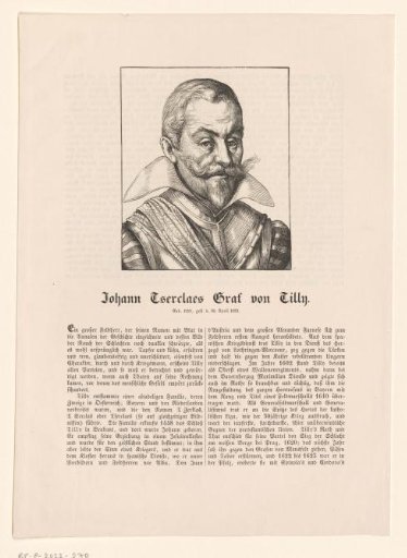 Portrait of Johan t'Serclaes, Count of Tilly