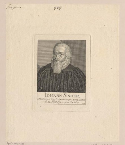 Portrait of Johann Singer