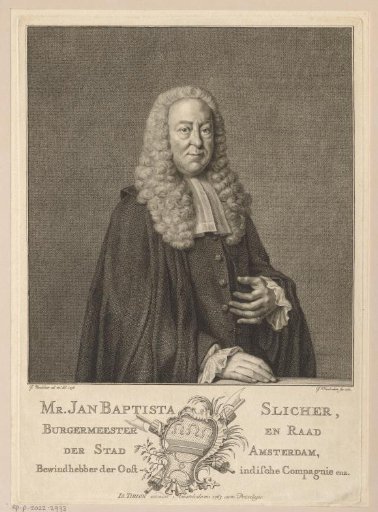 Portrait of Jan Baptista Slicher