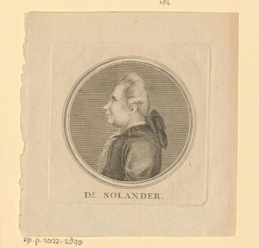 Portrait of Daniel Solander