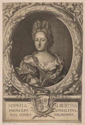 Portrait of Sophie Albertine zu Solms-Sonnenwalde