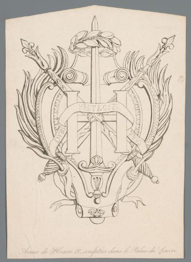Monogram of Henry IV, King of France and Navarre