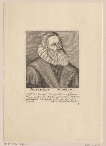 Portrait of Johannes Spoelin