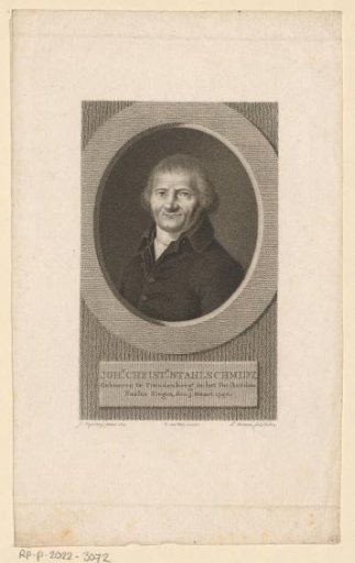 Portrait of Johann Christian Stahlschmidt