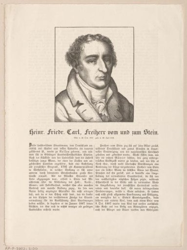 Portrait of Heinrich Friedrich Karl vom und zum Stein