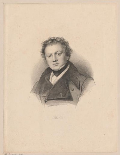 Portrait of an unknown man with the name Steuben