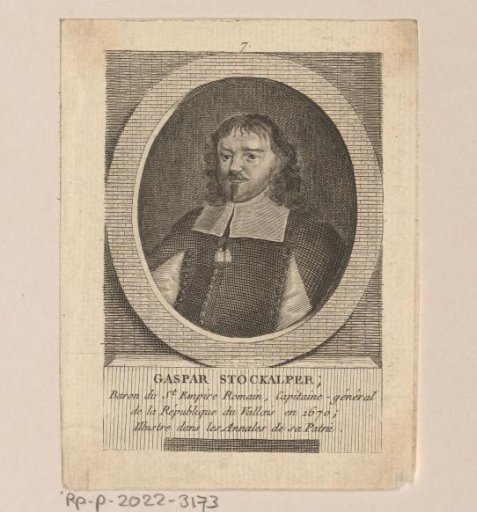 Portrait of Kaspar Stockalper