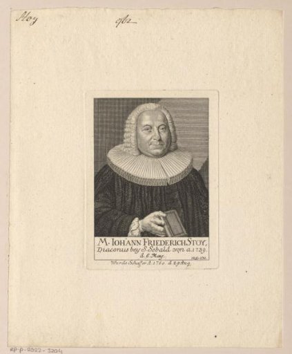 Portrait of Johann Friedrich Stoy