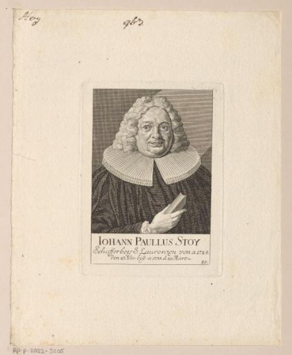Portrait of Johann Paul Stoy