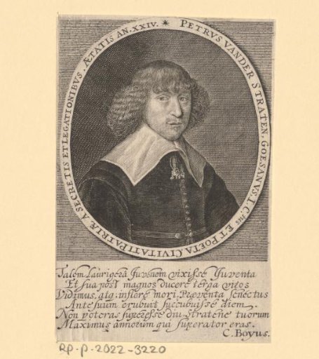 Portrait of Petrus van der Straten at the age of 24