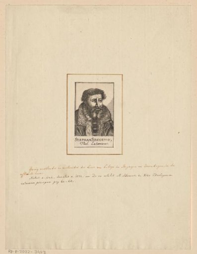 Portrait of Stephanus Szegedinus