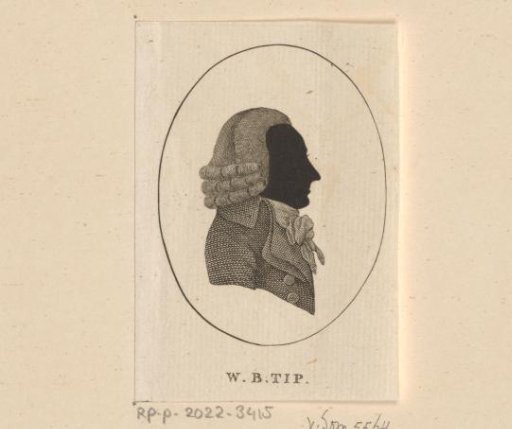 Silhouette portrait of Willem Bruigom Tip