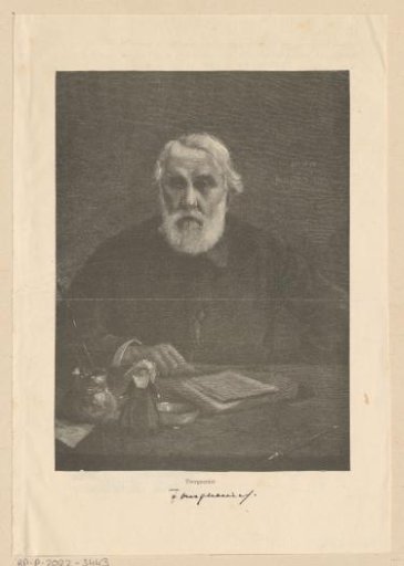 Portrait of Ivan Sergejevitsj Turgenev