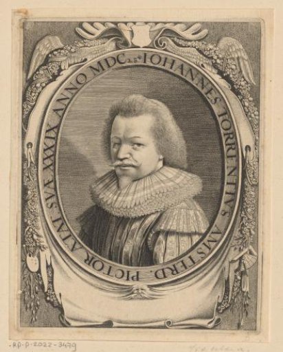 Portrait of Johannes Torrentius at the age of 39