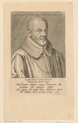 Portrait of Laevinus Torrentius at the age of 70
