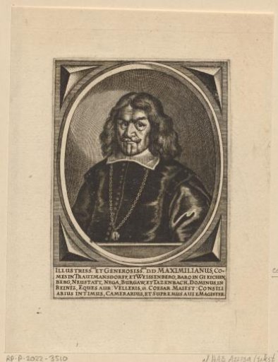 Portrait of Maximilian von Trauttmannsdorf