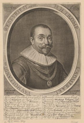Portrait of Maarten Harpertszoon Tromp at the age of 41