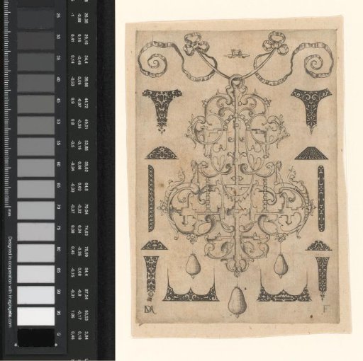 Ornamental print with a design for goldsmithing