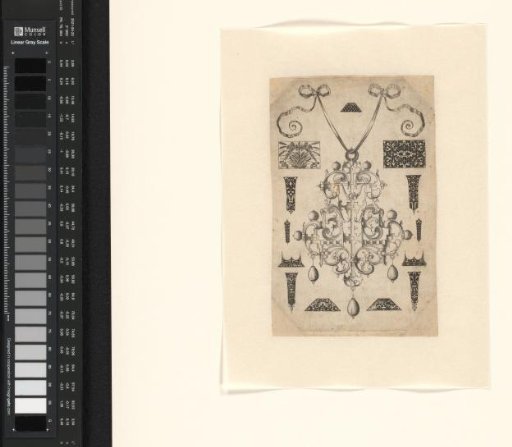 Ornamental print with a design for goldsmithing