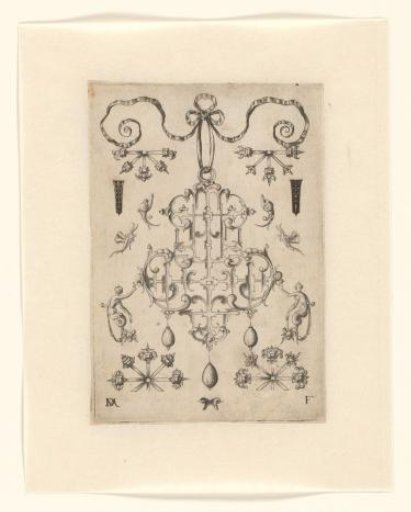 Ornamental print with a design for goldsmithing