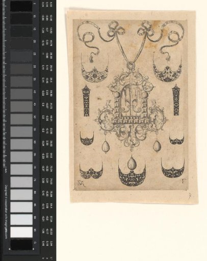 Ornamental print with a design for goldsmithing
