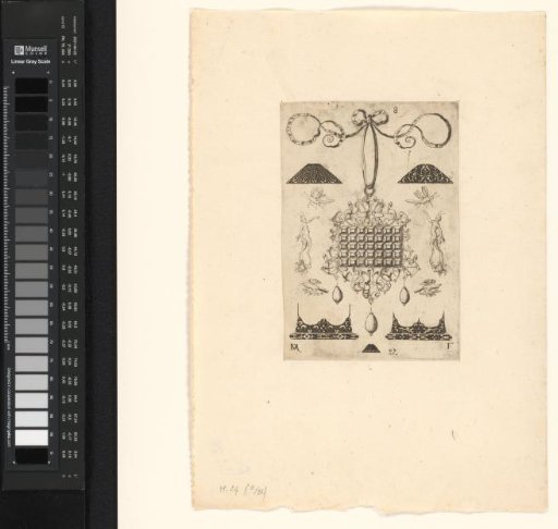 Ornamental print with a design for goldsmithing