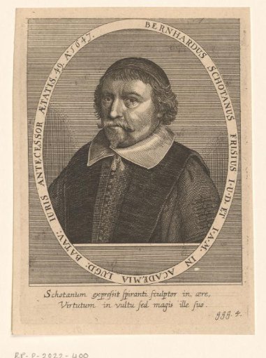 Portrait of Bernardus Schotanus