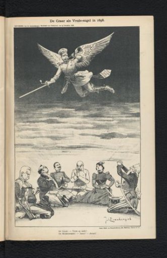 The Czar as an angel of peace in 1898