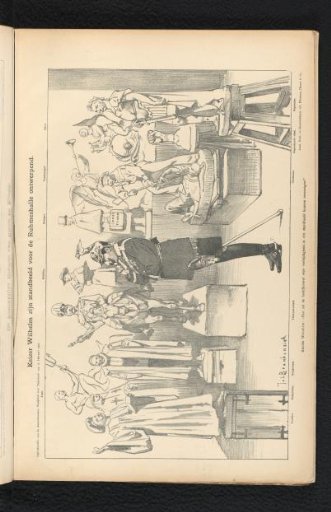 Emperor Wilhelm designing his statue for the Ruhmeshalle