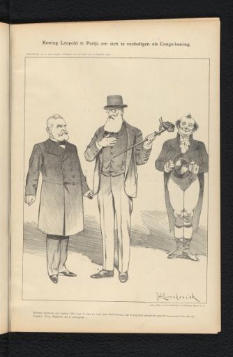 King Leopold in Paris to Defend Himself as King of the Congo