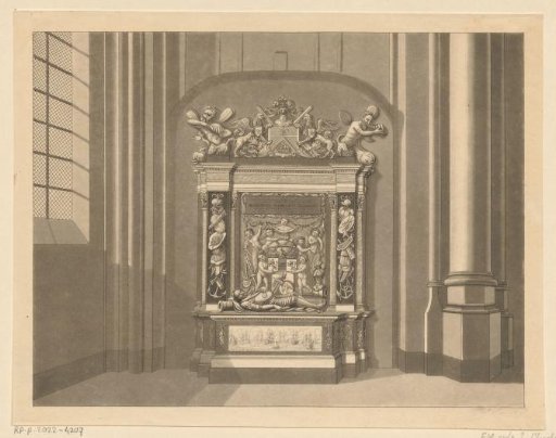 Tomb of Maarten Harpertszoon Tromp in the Old Church in Delft