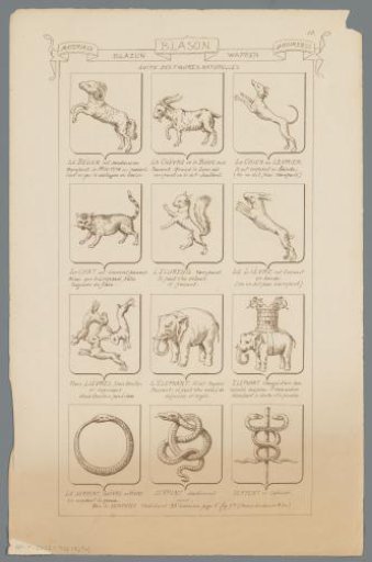 Examples of Coats of Arms with Animals