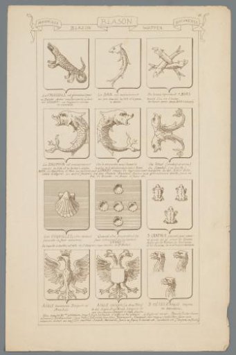 Examples of Coats of Arms with Animals and Shells
