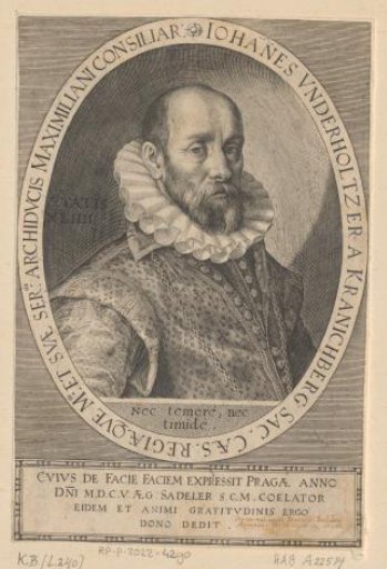 Portrait of Johann Underholtzer von Kranichberg at the age of 44
