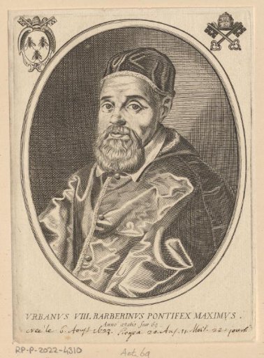 Portrait of Pope Urban VIII at the age of 69