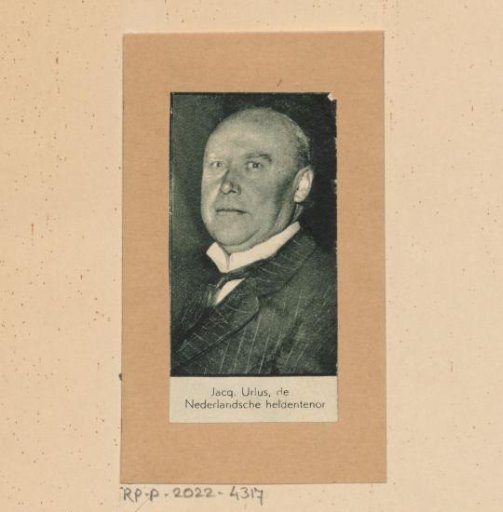 Portrait of Jacques Urlus