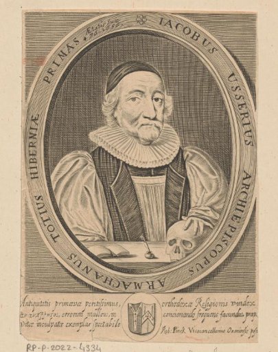 Portrait of James Ussher at the age of 76