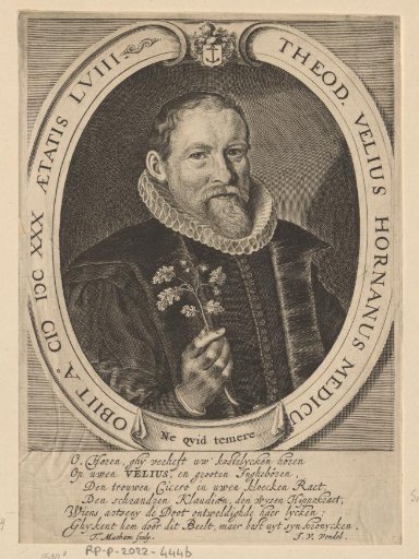 Portrait of Theodorus Velius at the age of 58