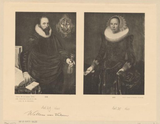 Portraits of Wilhelmus Adrianus van Velsen and Ena Tiara