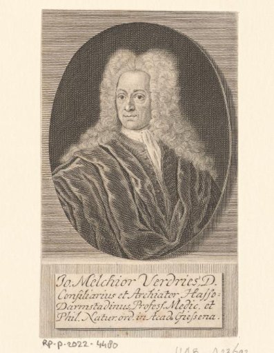 Portrait of Johann Melchior Verdries
