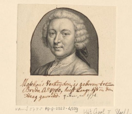 Portrait of Mattheus Verheijden