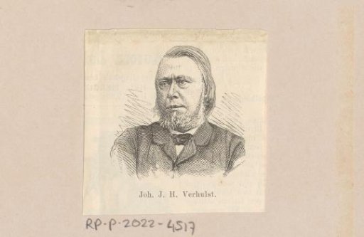 Portrait of Johannes Josephus Herman Verhulst