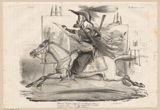 Caricature of Horace Vernet