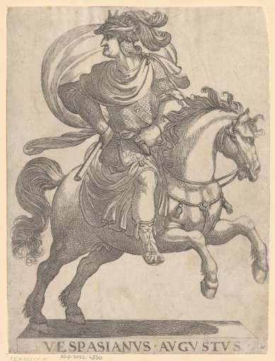Emperor Vespasian on horseback